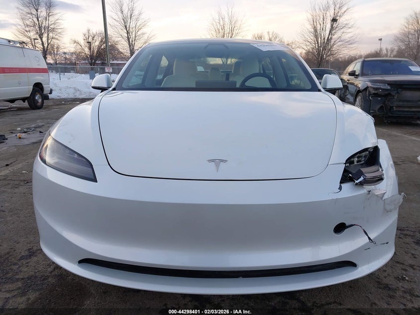 2025 Tesla Model 3 VIN 5YJ3E1EAXSF934323 IAAI salvage auction — FRONT END, Salvage (New Jersey), sold $15,800 on 2026-07-08 (photo 6)