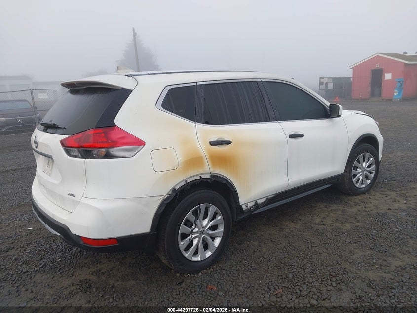 2018 Nissan Rogue VIN KNMAT2MV2JP553447 IAAI salvage auction — EXTERIOR BURN, Salvage Title, sold $3,150 on 2026-07-13 (photo 4)