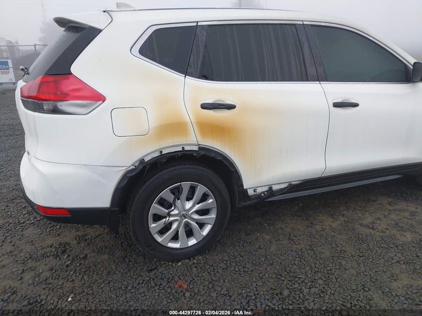 2018 Nissan Rogue VIN KNMAT2MV2JP553447 IAAI salvage auction — EXTERIOR BURN, Salvage Title, sold $3,150 on 2026-07-13 (photo 6)