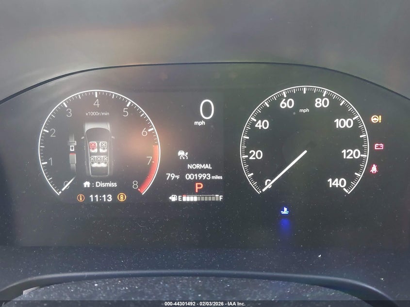 2026 Honda Cr-v VIN 2HKRS3H4XTH306432 IAAI salvage auction — REAR END, Salvage Title, sold $9,800 on 2026-07-29 (photo 7)