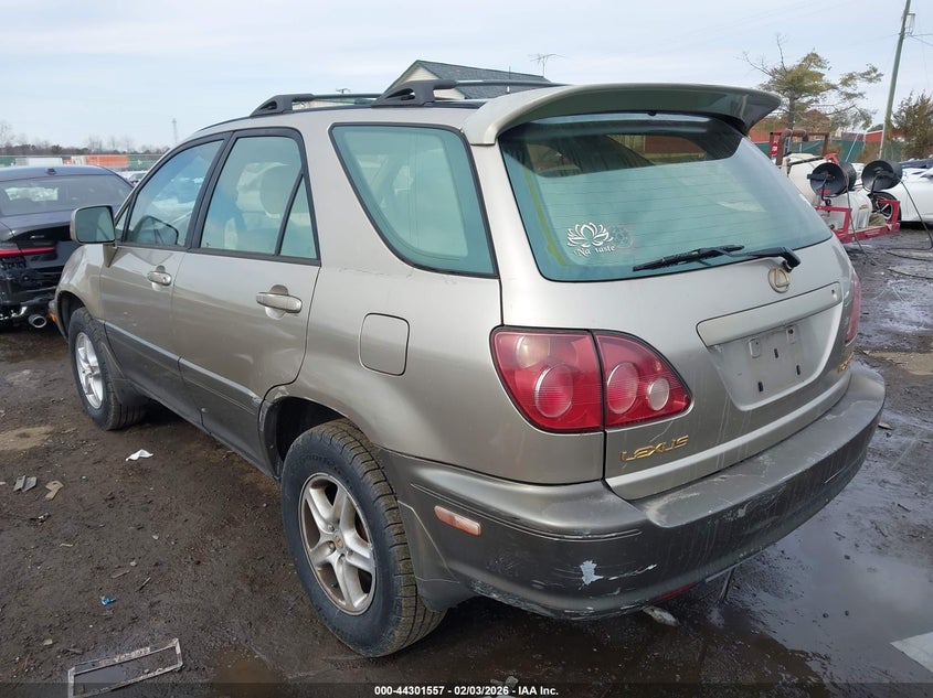 2000 Lexus Rx VIN JT6HF10U5Y0142213 IAAI salvage auction — FRONT END, Clear (Virginia), sold $25 on 2026-07-27 (photo 3)