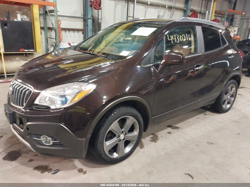2013 Buick Encore VIN KL4CJHSBXDB189316 IAAI salvage auction — FRONT END, Clear (Indiana), sold $1,150 on 2026-07-10 (photo 2)