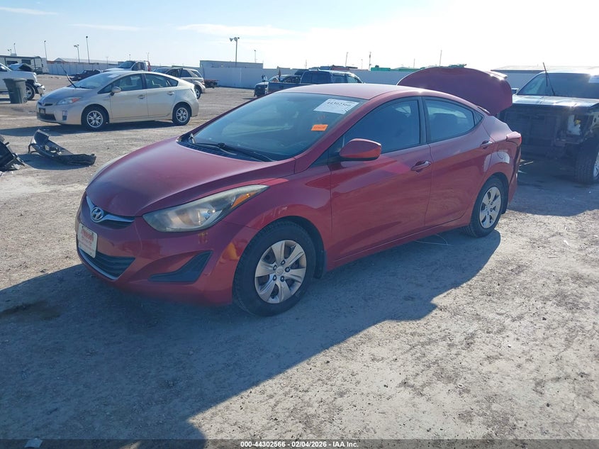 2016 Hyundai Elantra VIN KMHDH4AE6GU546313 IAAI salvage auction — REAR END, Salvage Title, sold $1,600 on 2026-07-15 (photo 2)