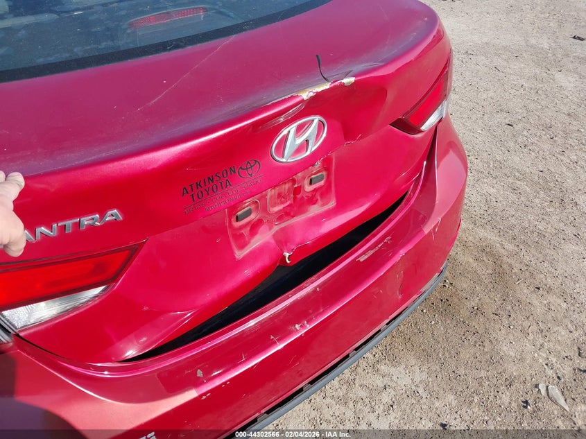 2016 Hyundai Elantra VIN KMHDH4AE6GU546313 IAAI salvage auction — REAR END, Salvage Title, sold $1,600 on 2026-07-15 (photo 6)