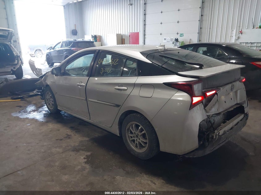 2019 Toyota Prius VIN JTDL9RFUXK3002762 IAAI salvage auction — FRONT & REAR, Salvage (Minnesota), sold $4,350 on 2026-07-08 (photo 3)