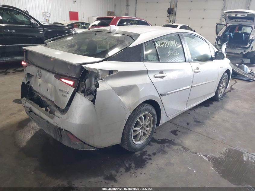 2019 Toyota Prius VIN JTDL9RFUXK3002762 IAAI salvage auction — FRONT & REAR, Salvage (Minnesota), sold $4,350 on 2026-07-08 (photo 4)