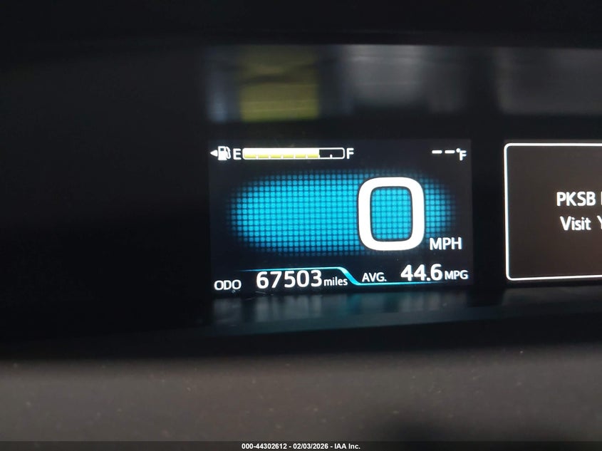 2019 Toyota Prius VIN JTDL9RFUXK3002762 IAAI salvage auction — FRONT & REAR, Salvage (Minnesota), sold $4,350 on 2026-07-08 (photo 7)