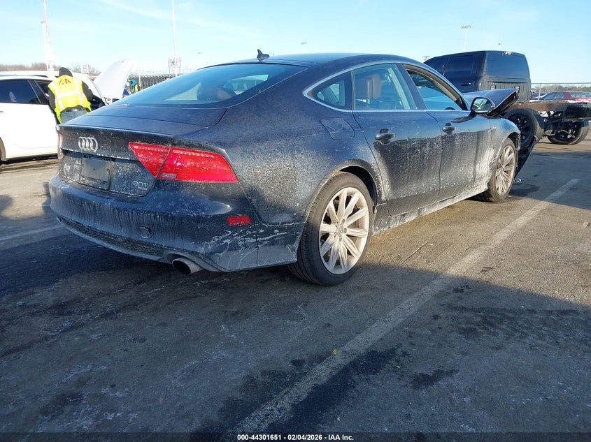2012 Audi A7 VIN WAU2GAFC5CN148080 IAAI salvage auction — RIGHT FRONT, Salvage (New Jersey), sold $1,400 on 2026-07-13 (photo 4)