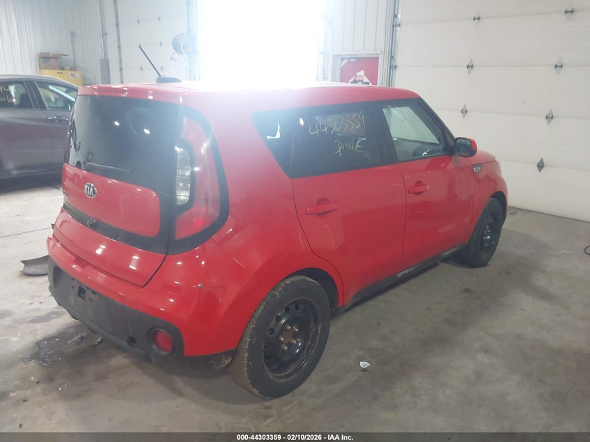 2019 Kia Soul VIN KNDJN2A23K7638240 IAAI salvage auction — REAR END, Salvage (Minnesota), sold $1,900 on 2026-07-08 (photo 4)