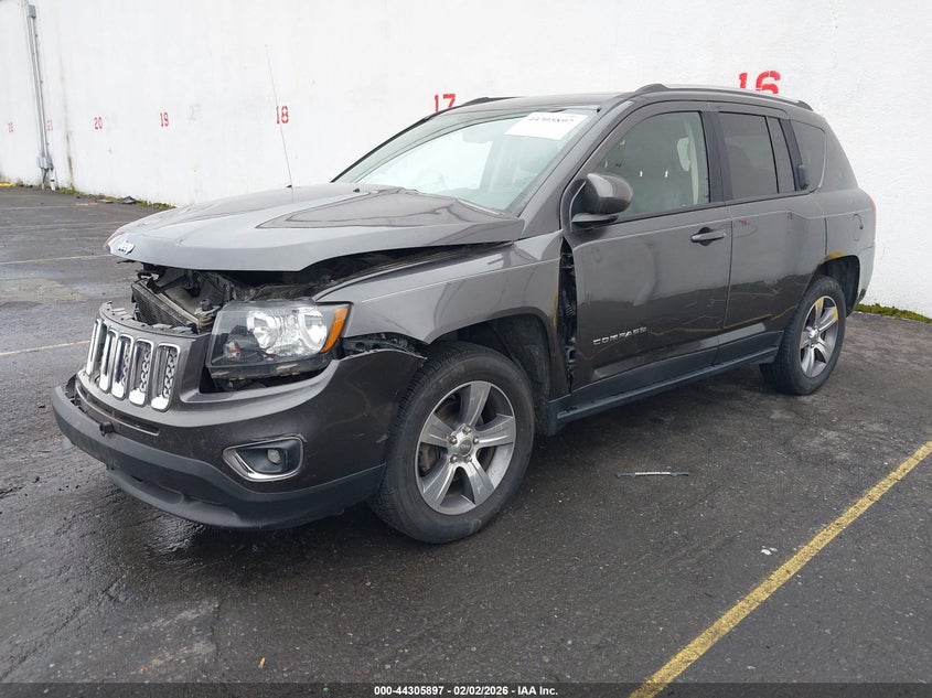 2016 Jeep Compass VIN 1C4NJDEB6GD793277 IAAI salvage auction — BIO HAZARD, Lien Papers (Oregon), sold $300 on 2026-07-09 (photo 2)