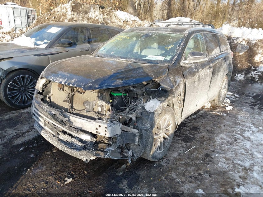 2019 Toyota Highlander VIN 5TDJZRFH7KS585803 IAAI salvage auction — FRONT END, Salvage Title, sold $25 on 2026-07-21 (photo 6)