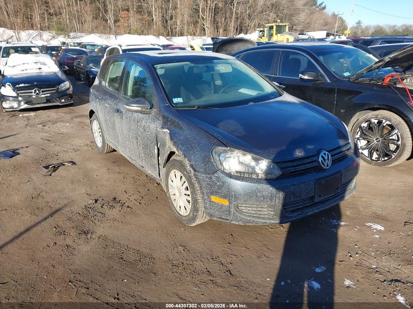2010 Volkswagen Golf VIN WVWDB7AJ7AW297584 IAAI salvage auction — LEFT SIDE, Clear (Massachusetts), sold $250 on 2026-08-11 (photo 1)