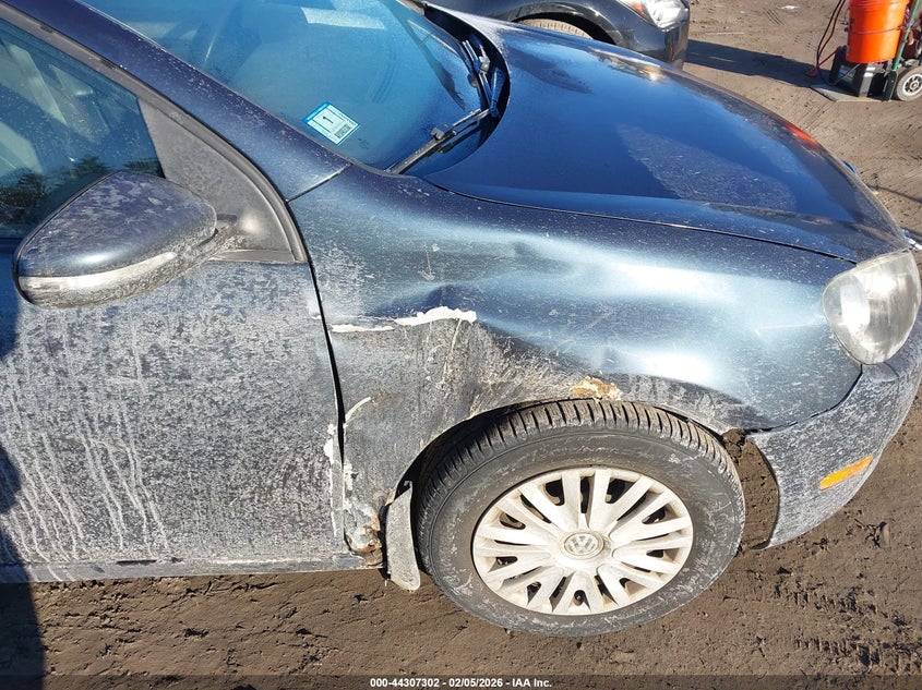 2010 Volkswagen Golf VIN WVWDB7AJ7AW297584 IAAI salvage auction — LEFT SIDE, Clear (Massachusetts), sold $250 on 2026-08-11 (photo 6)