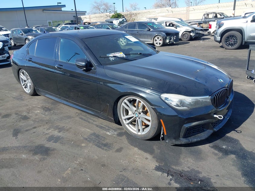 2017 BMW 7er VIN WBA7E2C51HG739820 IAAI salvage auction — FRONT END, Salvage Certificate (California), sold $4,000 on 2026-08-21 (photo 1)