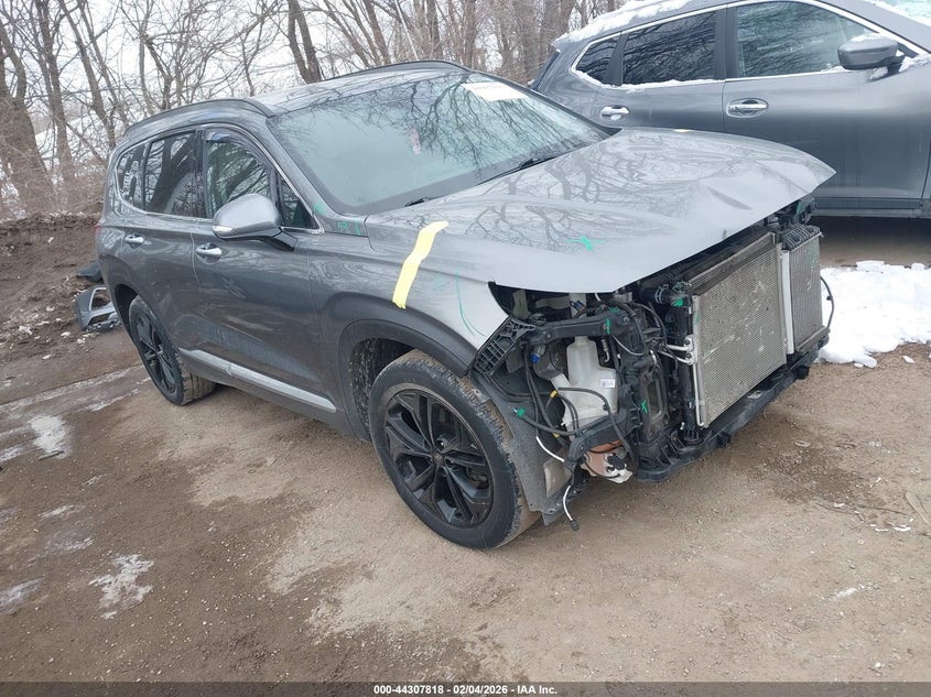 2019 Hyundai Santa fe VIN 5NMS5CAA1KH076302 IAAI salvage auction — FRONT END, Salvage Title, sold $5,700 on 2026-07-11 (photo 1)