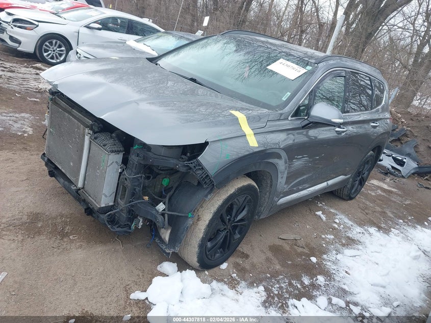 2019 Hyundai Santa fe VIN 5NMS5CAA1KH076302 IAAI salvage auction — FRONT END, Salvage Title, sold $5,700 on 2026-07-11 (photo 2)
