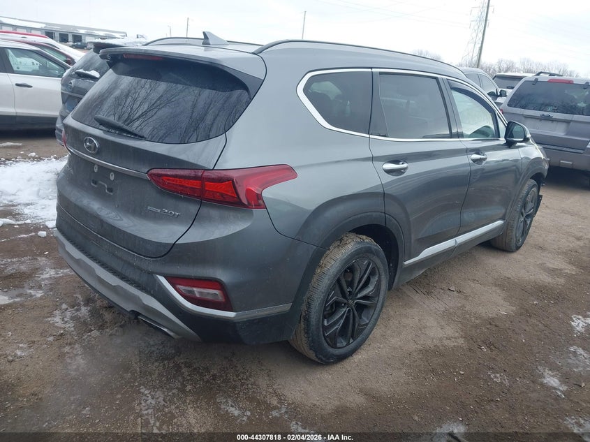 2019 Hyundai Santa fe VIN 5NMS5CAA1KH076302 IAAI salvage auction — FRONT END, Salvage Title, sold $5,700 on 2026-07-11 (photo 4)