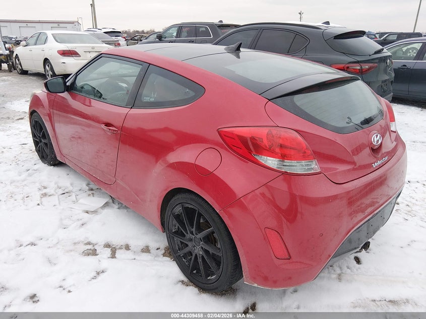 2012 Hyundai Veloster VIN KMHTC6AD0CU032237 IAAI salvage auction — RIGHT SIDE, Salvage Title, sold $825 on 2026-07-14 (photo 3)
