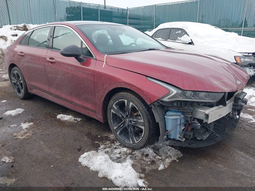 2021 Kia K5 VIN 5XXG64J27MG007987 IAAI salvage auction — FRONT END, Salvage Title, sold $6,500 on 2026-07-14 (photo 1)