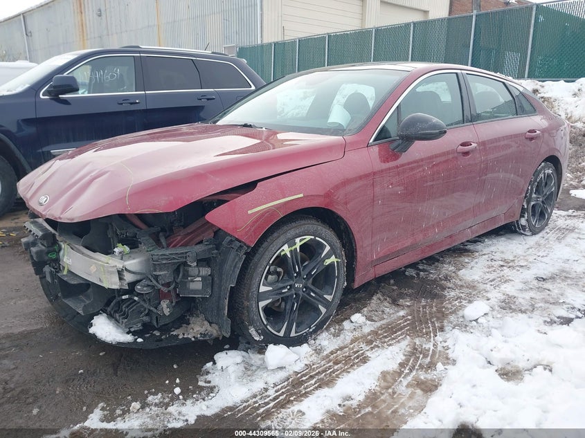 2021 Kia K5 VIN 5XXG64J27MG007987 IAAI salvage auction — FRONT END, Salvage Title, sold $6,500 on 2026-07-14 (photo 2)