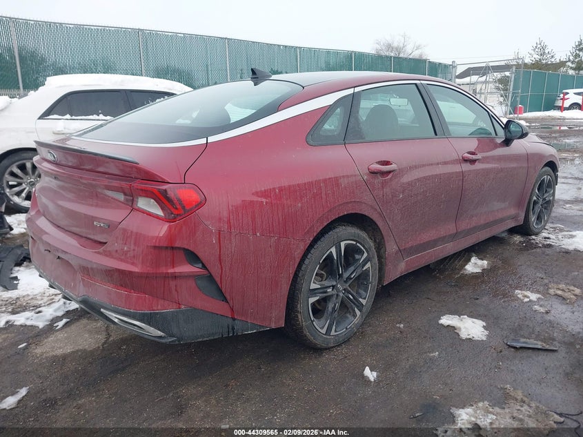 2021 Kia K5 VIN 5XXG64J27MG007987 IAAI salvage auction — FRONT END, Salvage Title, sold $6,500 on 2026-07-14 (photo 4)
