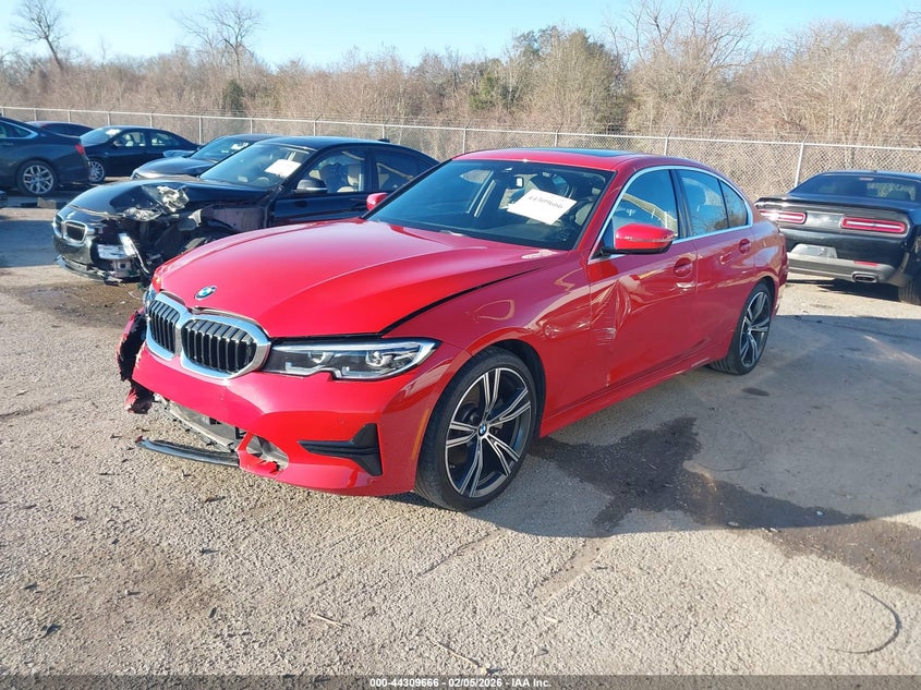 2020 BMW 3er VIN WBA5R1C05LFH46295 IAAI salvage auction — FRONT END, Salvage Title, sold $9,800 on 2026-08-15 (photo 2)