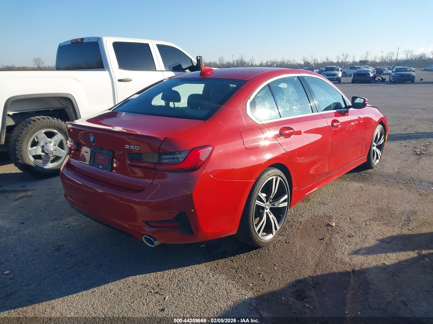 2020 BMW 3er VIN WBA5R1C05LFH46295 IAAI salvage auction — FRONT END, Salvage Title, sold $9,800 on 2026-08-15 (photo 4)