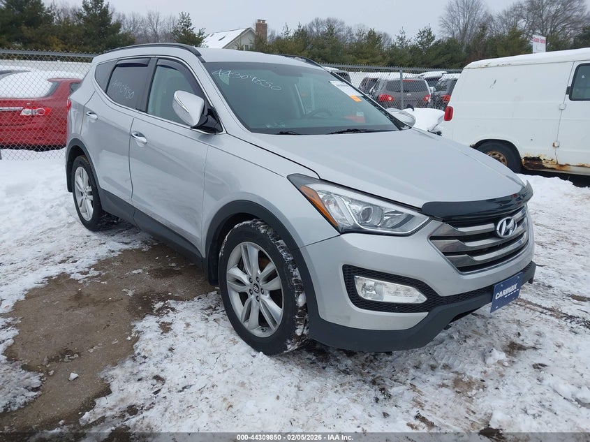2014 Hyundai Santa fe VIN 5XYZUDLA1EG189640 IAAI salvage auction — FRONT END, Clear (Indiana), sold $3,600 on 2026-07-14 (photo 1)