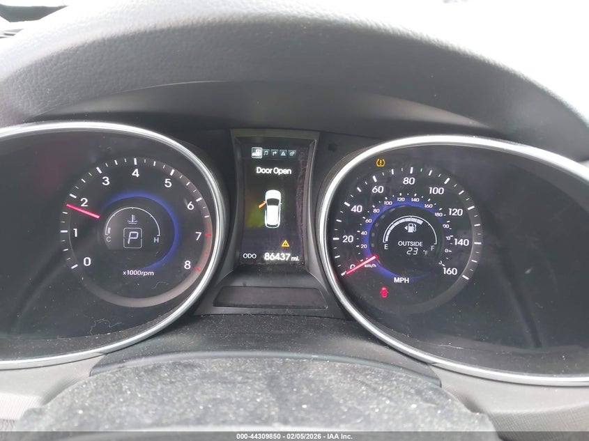 2014 Hyundai Santa fe VIN 5XYZUDLA1EG189640 IAAI salvage auction — FRONT END, Clear (Indiana), sold $3,600 on 2026-07-14 (photo 7)