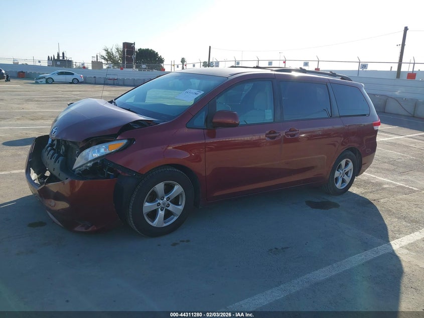 2012 Toyota Sienna VIN 5TDKK3DCXCS274736 IAAI salvage auction — FRONT END, Salvage Title, sold $2,000 on 2026-07-08 (photo 2)