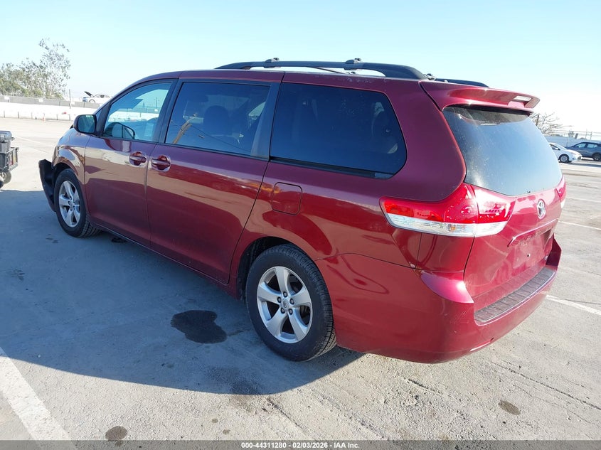 2012 Toyota Sienna VIN 5TDKK3DCXCS274736 IAAI salvage auction — FRONT END, Salvage Title, sold $2,000 on 2026-07-08 (photo 3)