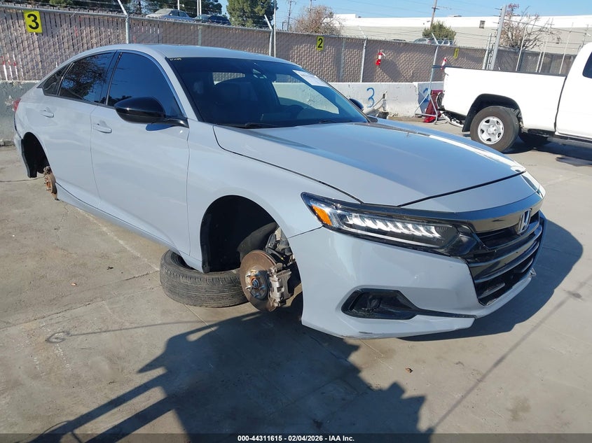 2022 Honda Accord VIN 1HGCV1F3XNA054365 IAAI salvage auction — ELECTRICAL, Salvage (California), sold $7,100 on 2026-07-29 (photo 1)