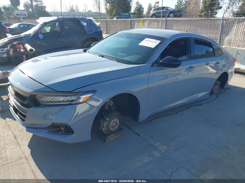 2022 Honda Accord VIN 1HGCV1F3XNA054365 IAAI salvage auction — ELECTRICAL, Salvage (California), sold $7,100 on 2026-07-29 (photo 2)