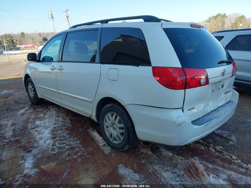 2007 Toyota Sienna VIN 5TDZK23C97S014537 IAAI salvage auction — FRONT & REAR, Salvage (North Carolina), sold $500 on 2026-07-13 (photo 3)
