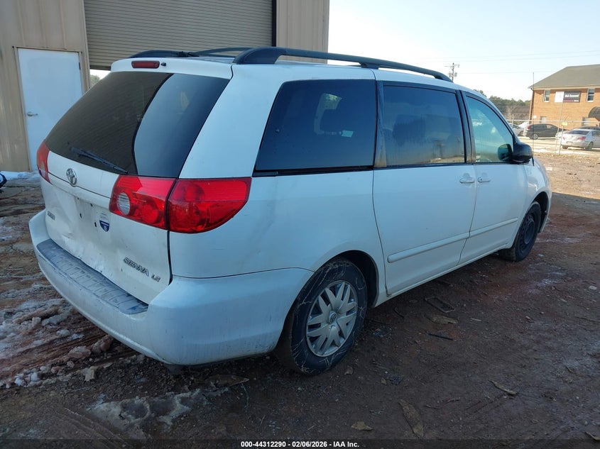 2007 Toyota Sienna VIN 5TDZK23C97S014537 IAAI salvage auction — FRONT & REAR, Salvage (North Carolina), sold $500 on 2026-07-13 (photo 4)
