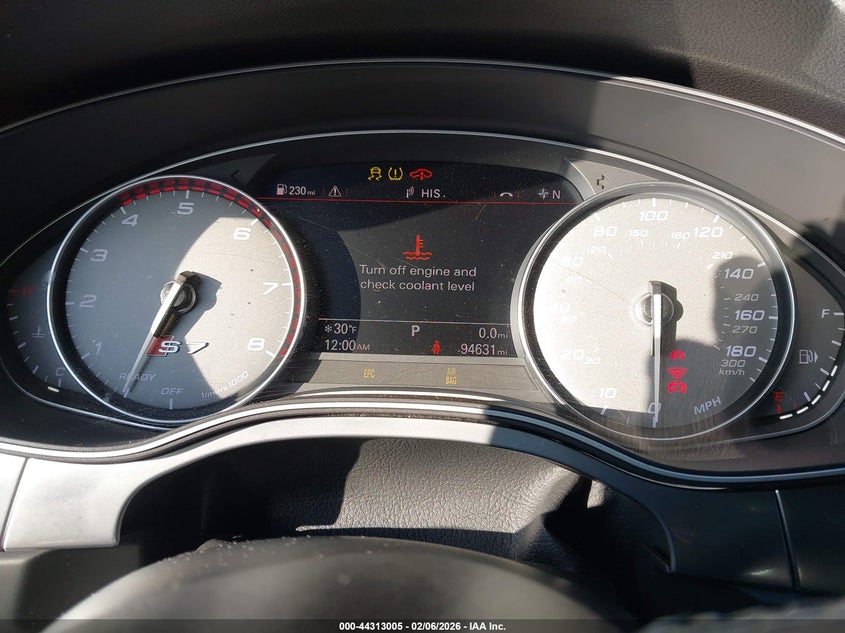 2017 Audi S7 VIN WAU2FAFC9HN025618 IAAI salvage auction — FRONT END, Salvage (South Carolina), sold $2,100 on 2026-07-06 (photo 7)