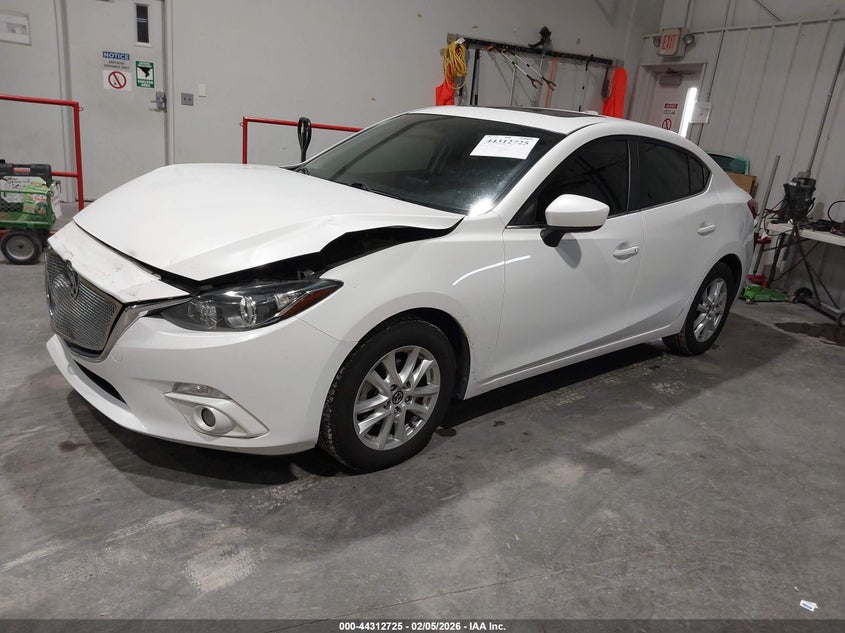 2016 Mazda 3 VIN 3MZBM1V72GM244388 IAAI salvage auction — FRONT END, Salvage Title, sold $150 on 2026-08-03 (photo 2)