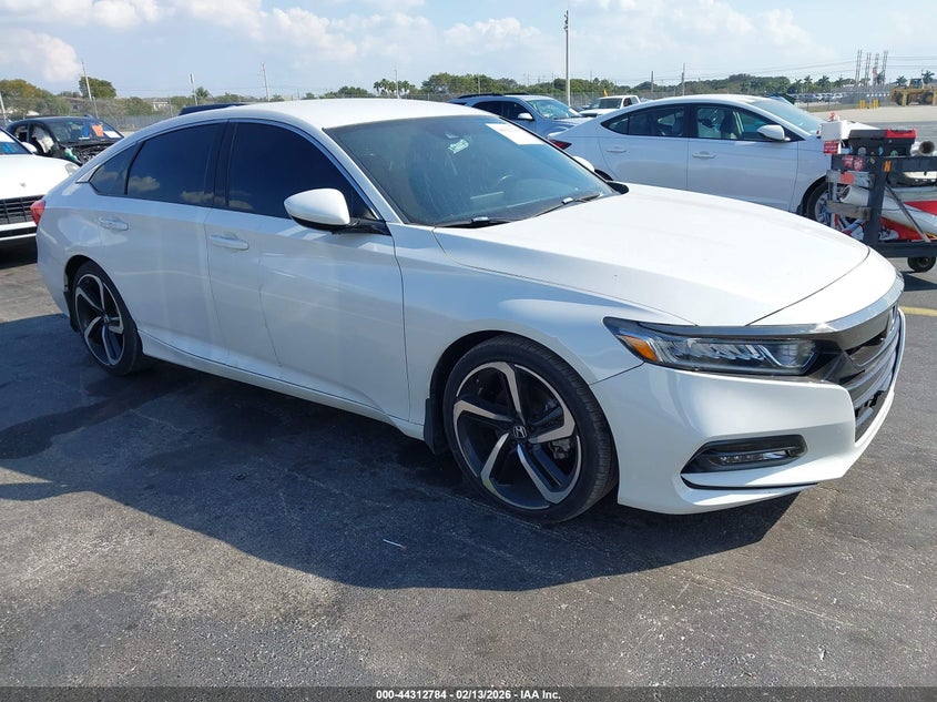 2020 Honda Accord VIN 1HGCV1F38LA018252 IAAI salvage auction — THEFT, Rebuildable (Florida), sold $10,500 on 2026-09-04 (photo 1)
