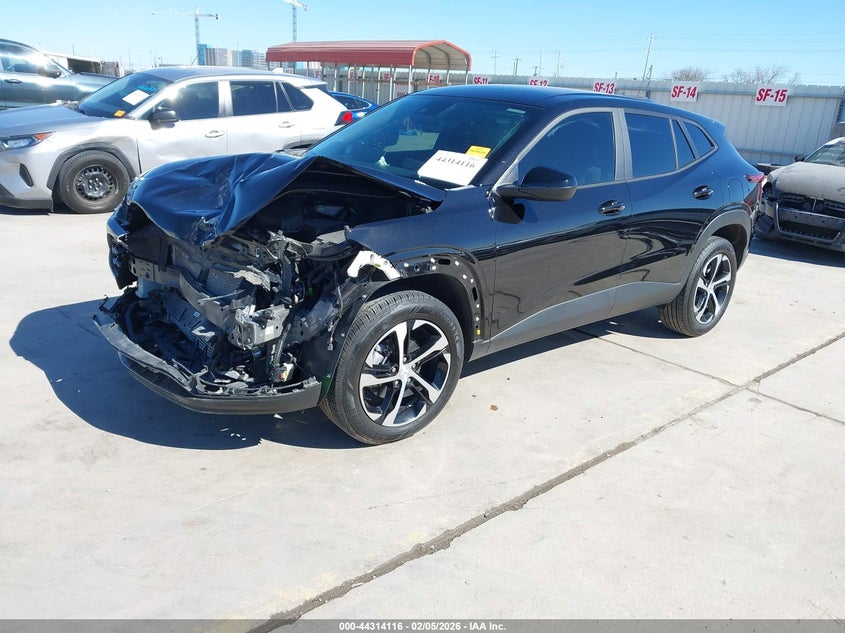 2025 Chevrolet Trax VIN KL77LGEP8SC306124 IAAI salvage auction — FRONT END, Original (Texas), sold $2,050 on 2026-07-29 (photo 2)