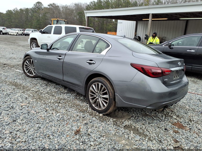 2018 Infiniti Q50 VIN JN1EV7AR5JM431525 IAAI salvage auction — FRONT END, Salvage Title, sold $2,925 on 2026-07-13 (photo 3)