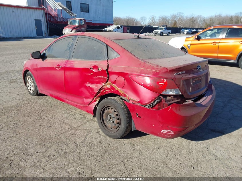2013  Accent VIN KMHCT4AE5DU305509 IAAI salvage auction — LEFT REAR, Salvage Title, sold $475 on 2026-07-15 (photo 3)