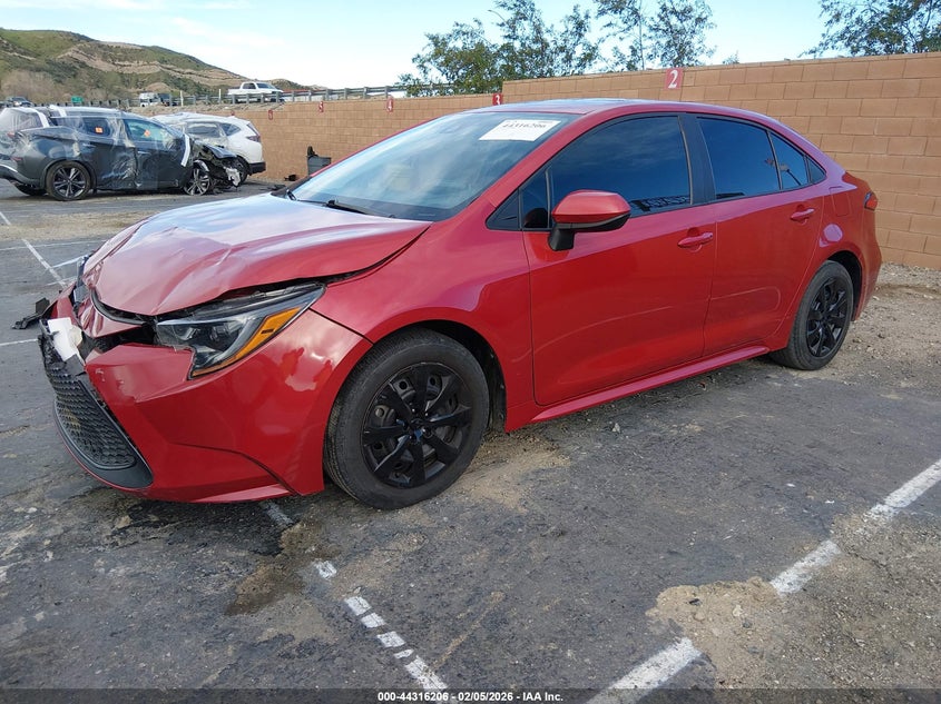 2021 Toyota Corolla VIN 5YFEPMAE7MP257011 IAAI salvage auction — FRONT END, Salvage Title, sold $4,150 on 2026-07-29 (photo 2)