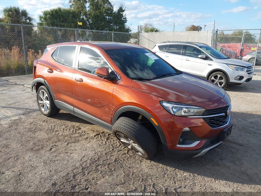 2021 Buick Encore gx VIN KL4MMBS2XMB091475 IAAI salvage auction — RIGHT SIDE, Salvage Title, sold $3,750 on 2026-07-29 (photo 1)
