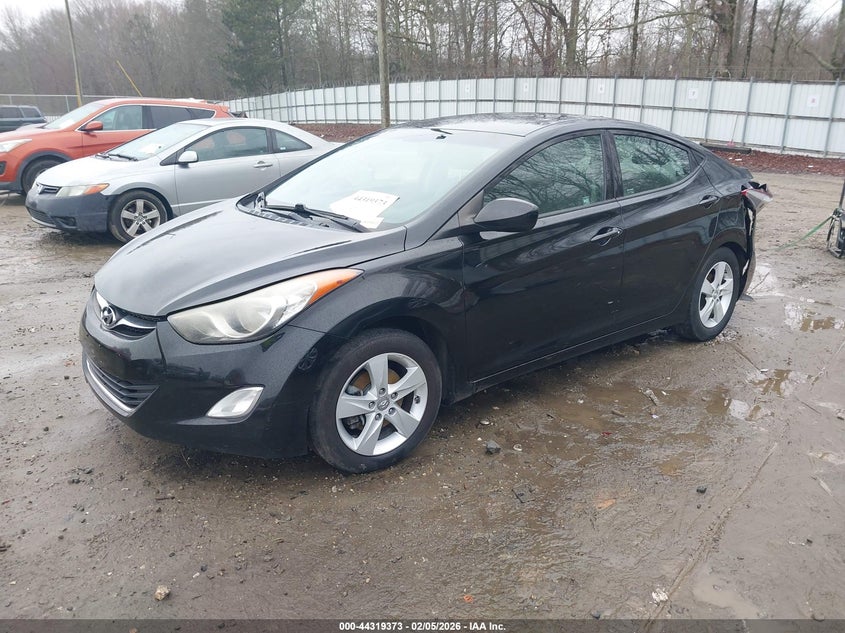 2013 Hyundai Elantra VIN KMHDH4AE7DU991140 IAAI salvage auction — REAR END, Salvage Title, sold $650 on 2026-07-16 (photo 2)