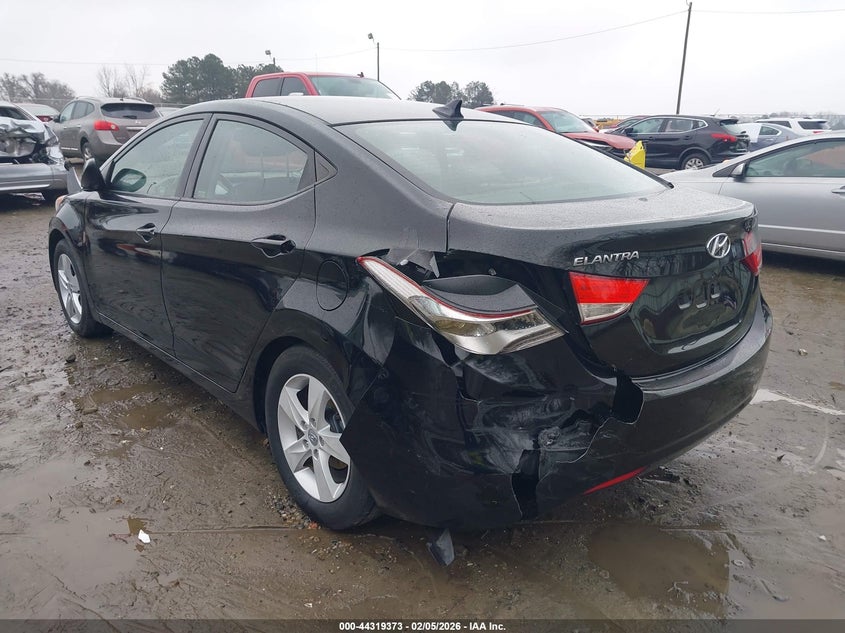 2013 Hyundai Elantra VIN KMHDH4AE7DU991140 IAAI salvage auction — REAR END, Salvage Title, sold $650 on 2026-07-16 (photo 6)