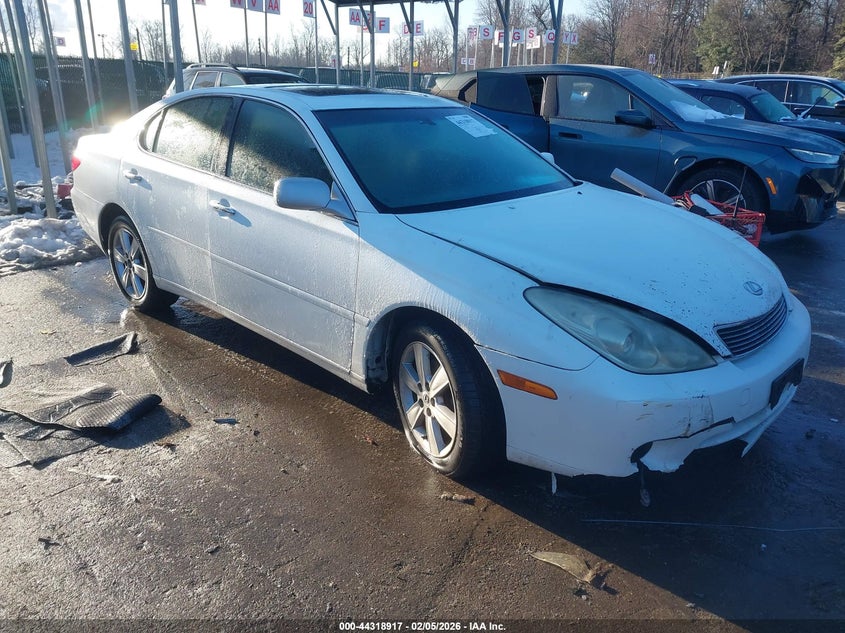 2005 Lexus ES VIN JTHBA30G655142060 IAAI salvage auction — FRONT END, Salvage - Greater Than 75% (Maryland), sold $450 on 2026-07-08 (photo 1)