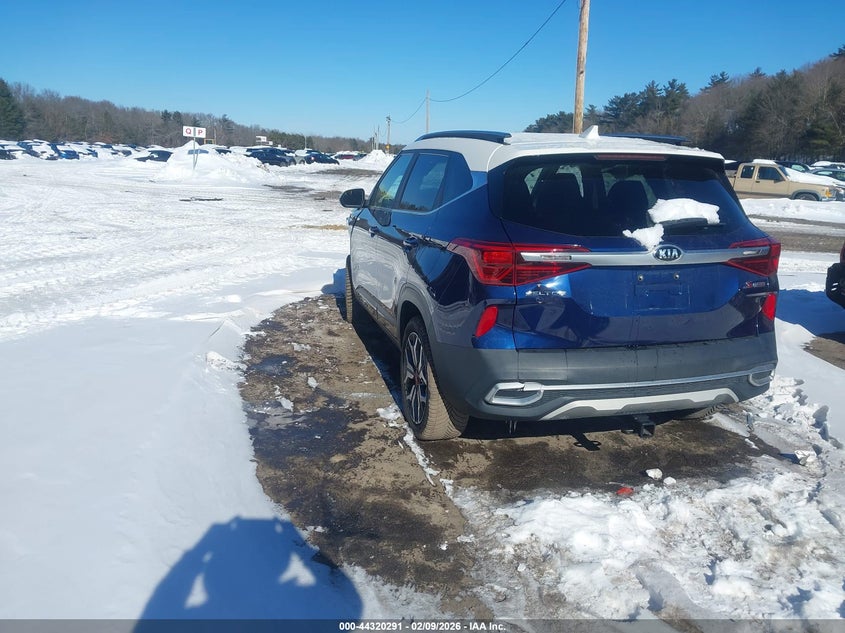 2021 Kia Seltos VIN KNDEUCA2XM7140470 IAAI salvage auction — FRONT END, Salvage Title, sold $2,400 on 2026-07-21 (photo 3)
