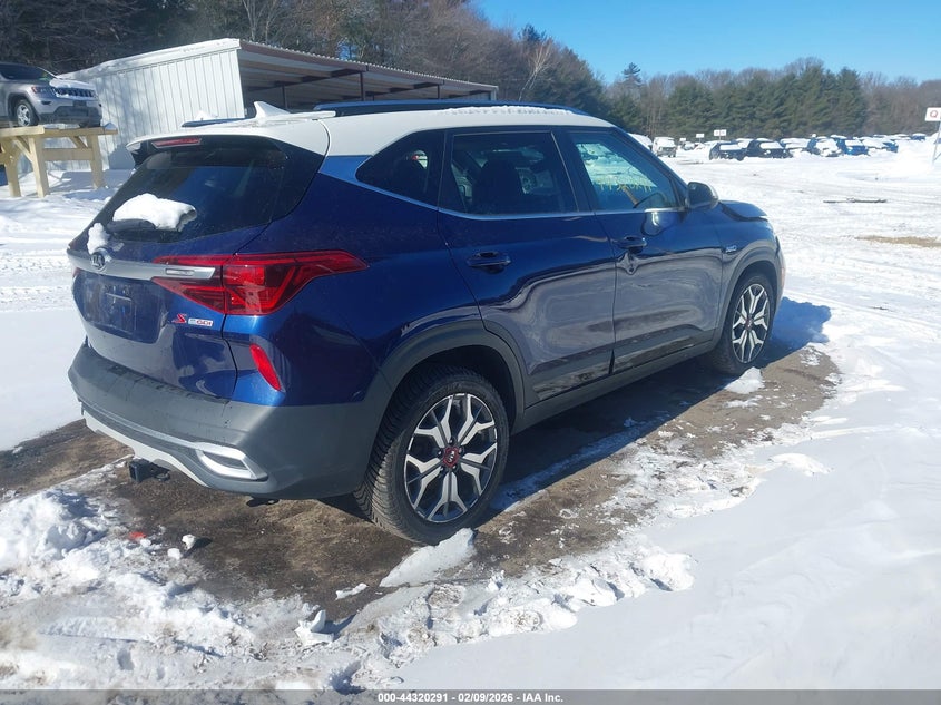 2021 Kia Seltos VIN KNDEUCA2XM7140470 IAAI salvage auction — FRONT END, Salvage Title, sold $2,400 on 2026-07-21 (photo 4)