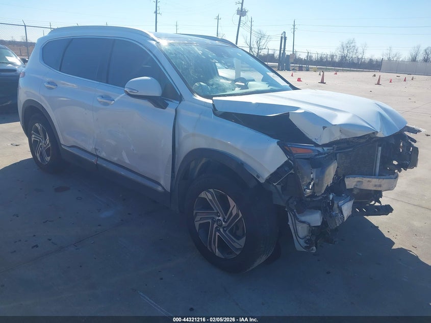2021 Hyundai Santa fe VIN 5NMS34AJ3MH339307 IAAI salvage auction — FRONT END, Original (Texas), sold $3,300 on 2026-07-10 (photo 1)