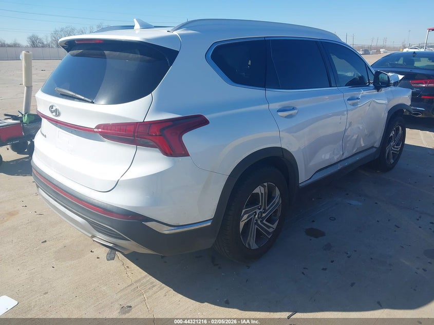2021 Hyundai Santa fe VIN 5NMS34AJ3MH339307 IAAI salvage auction — FRONT END, Original (Texas), sold $3,300 on 2026-07-10 (photo 4)